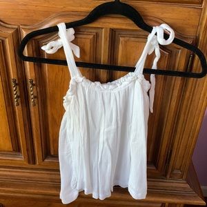 Hollister White Tunic Top